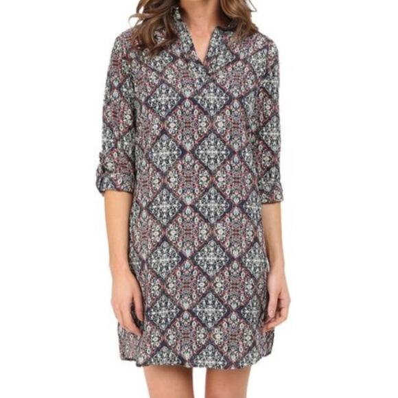 Kut From The Kloth Long Sleeved Tunic Dress Silk Cotton Blend - Picture 1 of 9